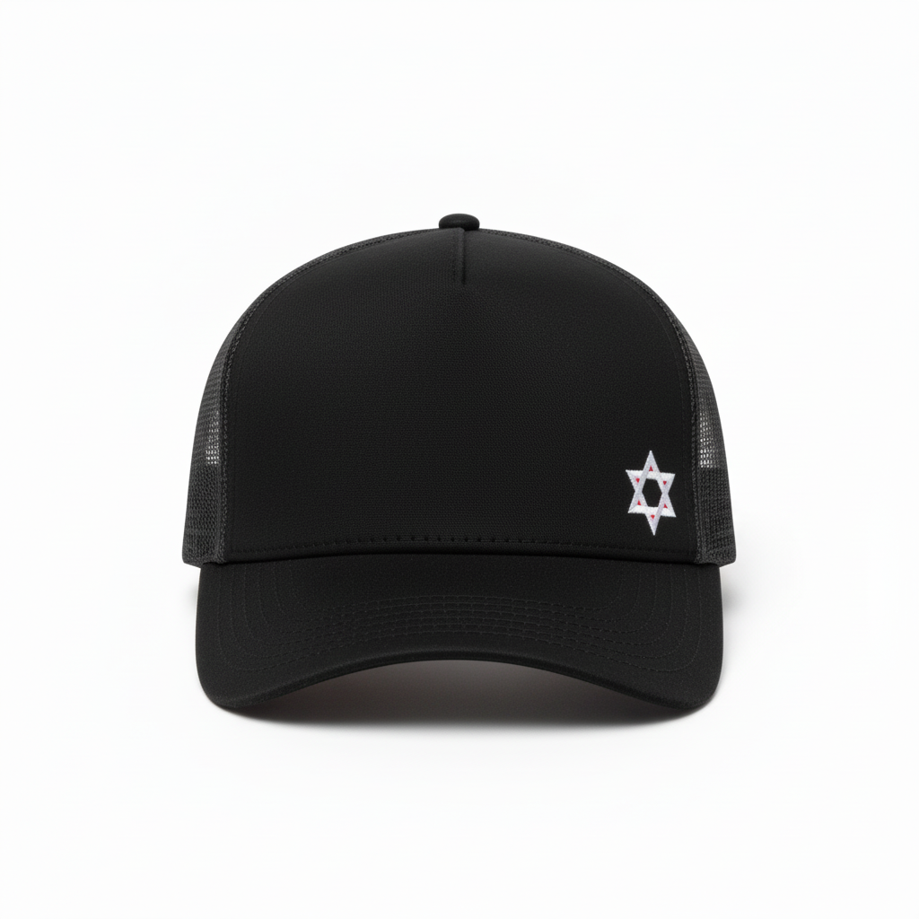 Black Little Star Hat