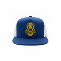 King of the Court Hat - Royal blue trucker hat with gold lion and basketball